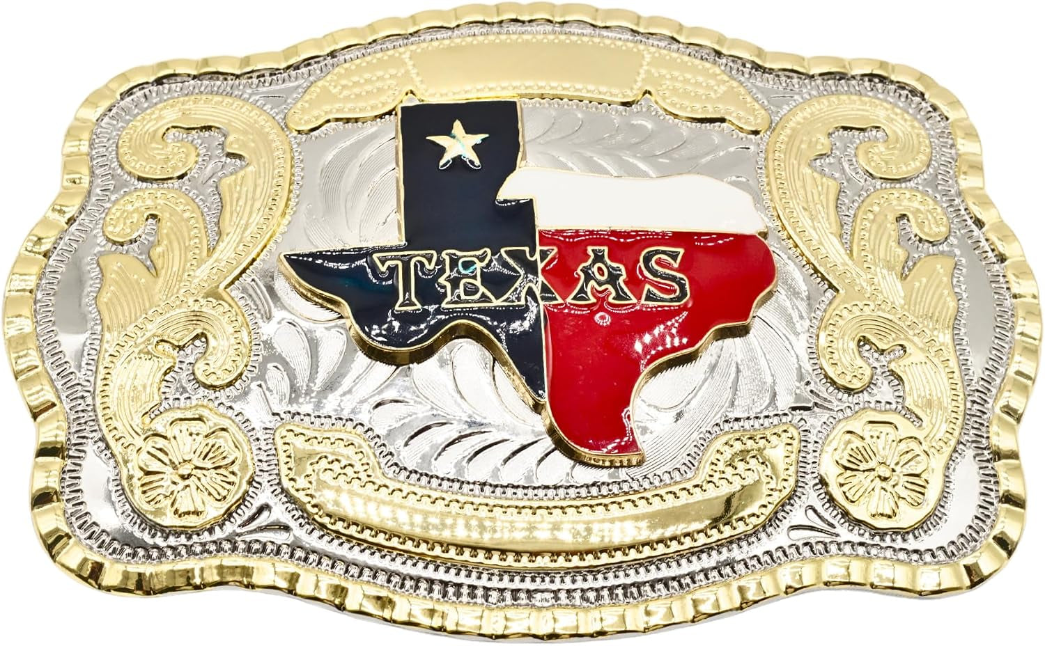 Western Belt Buckles for Men Women - Texas Map Buckles - Rodeo Cowboy Belt Buckle - Fits up to 2 Inch Belts
